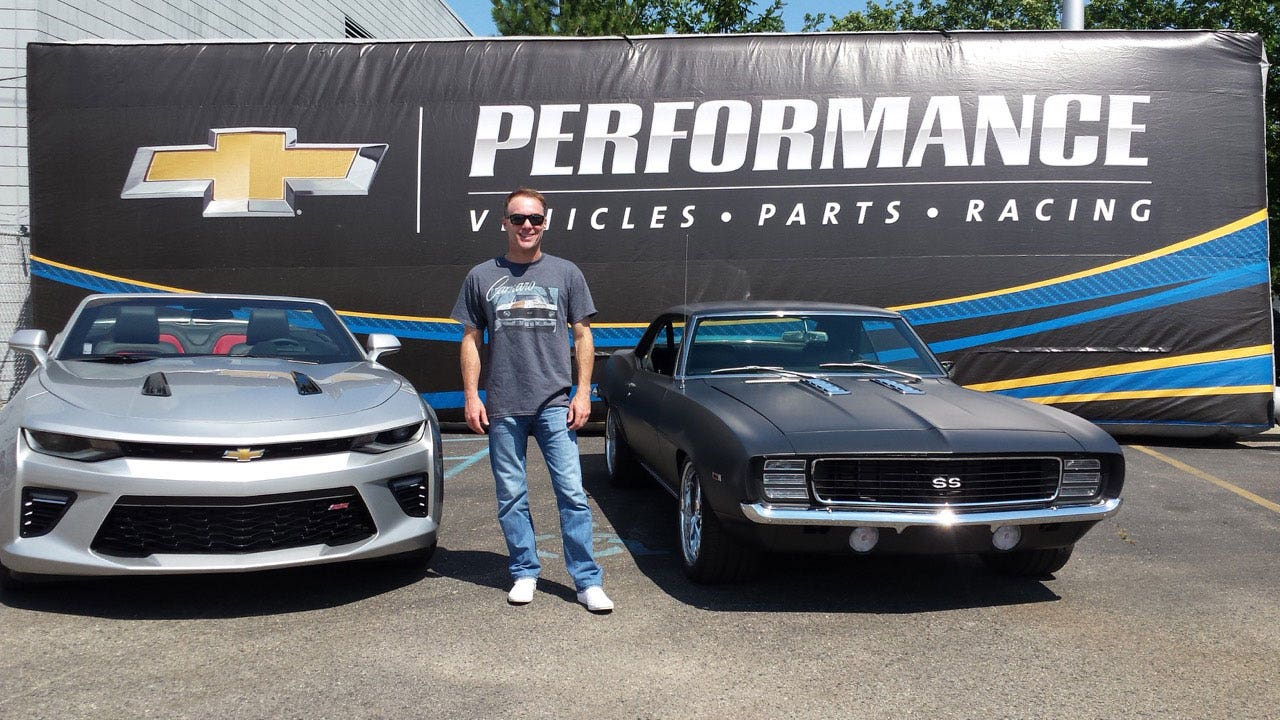 Harvick breaks out the '69 Camaro for Woodward Dream Cruise
